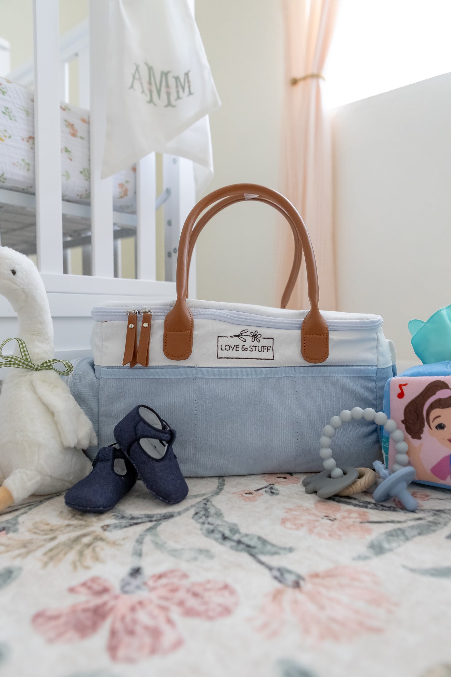 💙 Robin’s Egg Blue Travel Diaper Caddy