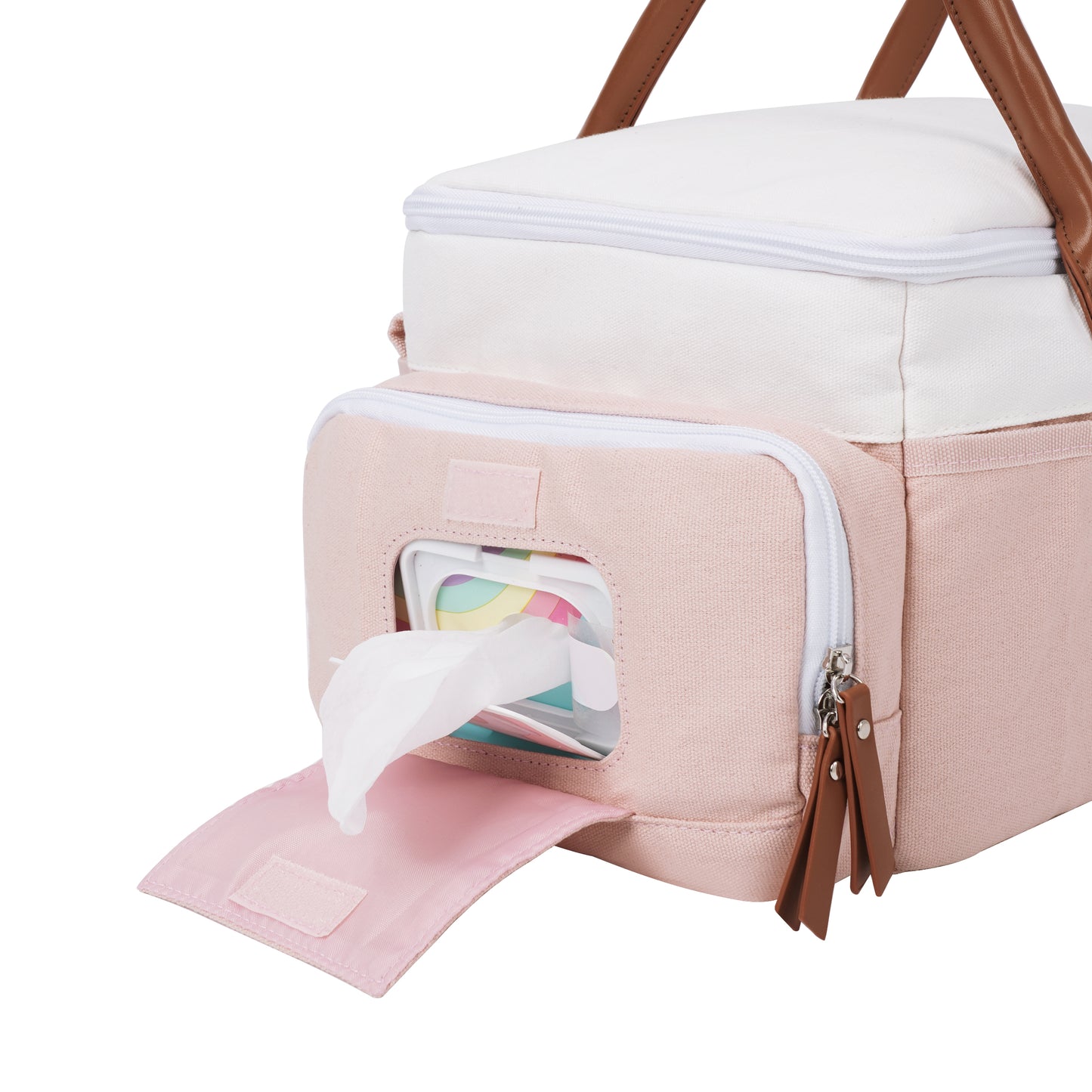 šø Dusty Rose Travel Diaper Caddy
