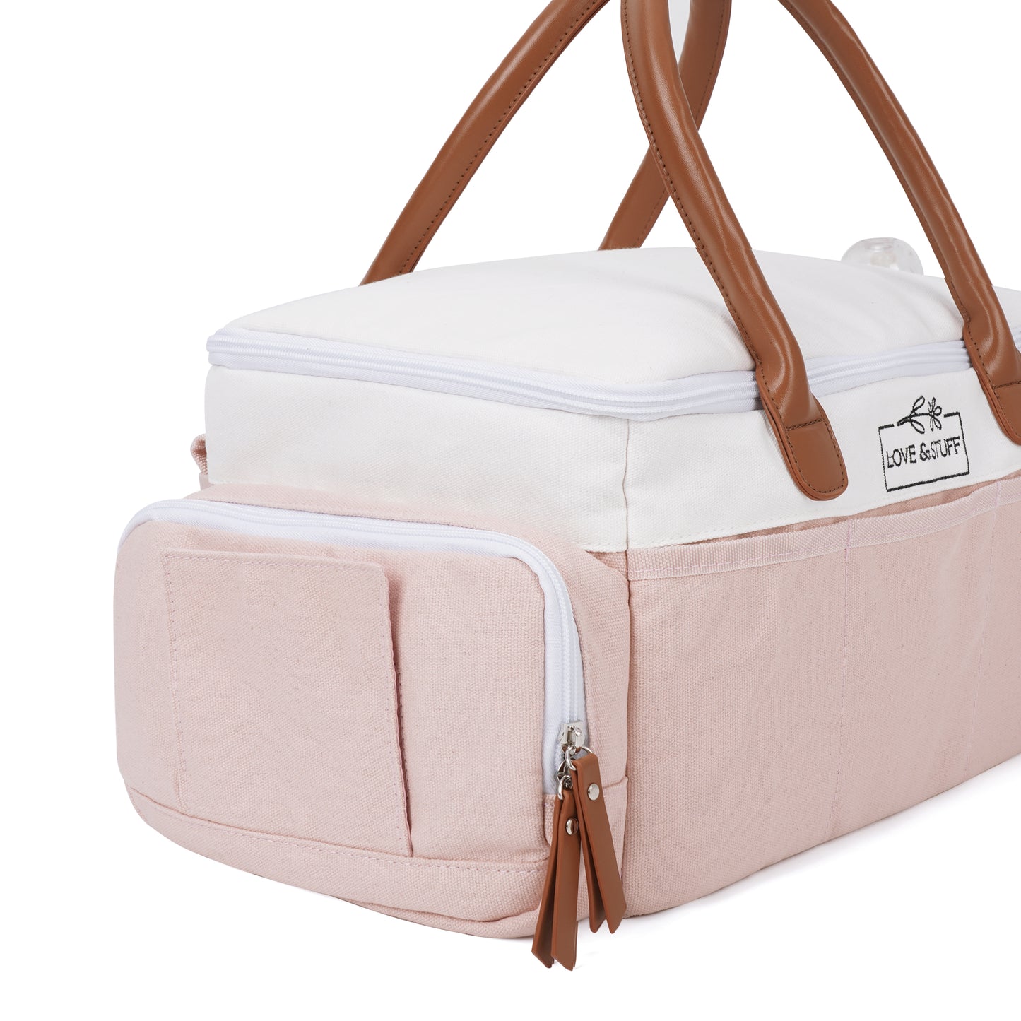 šø Dusty Rose Travel Diaper Caddy