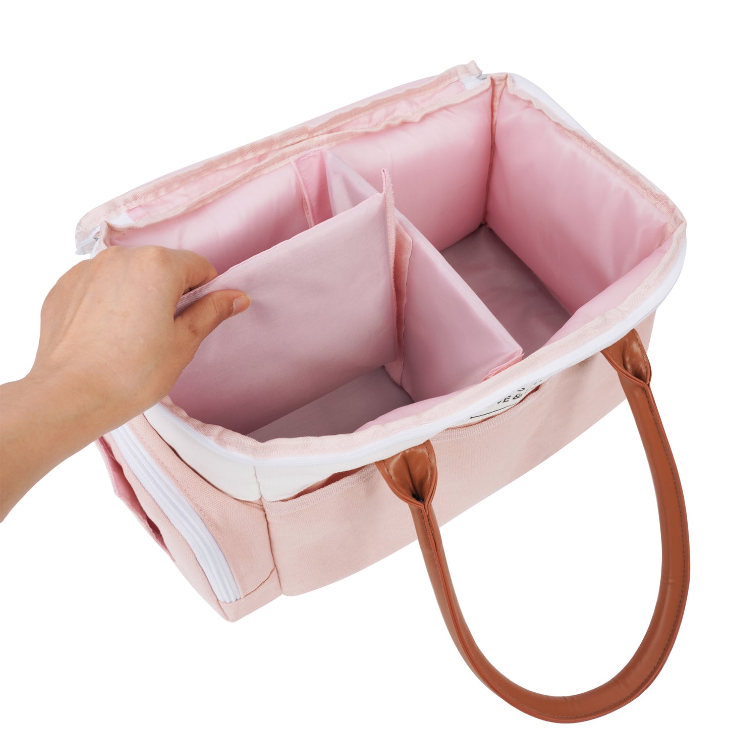 šø Dusty Rose Travel Diaper Caddy