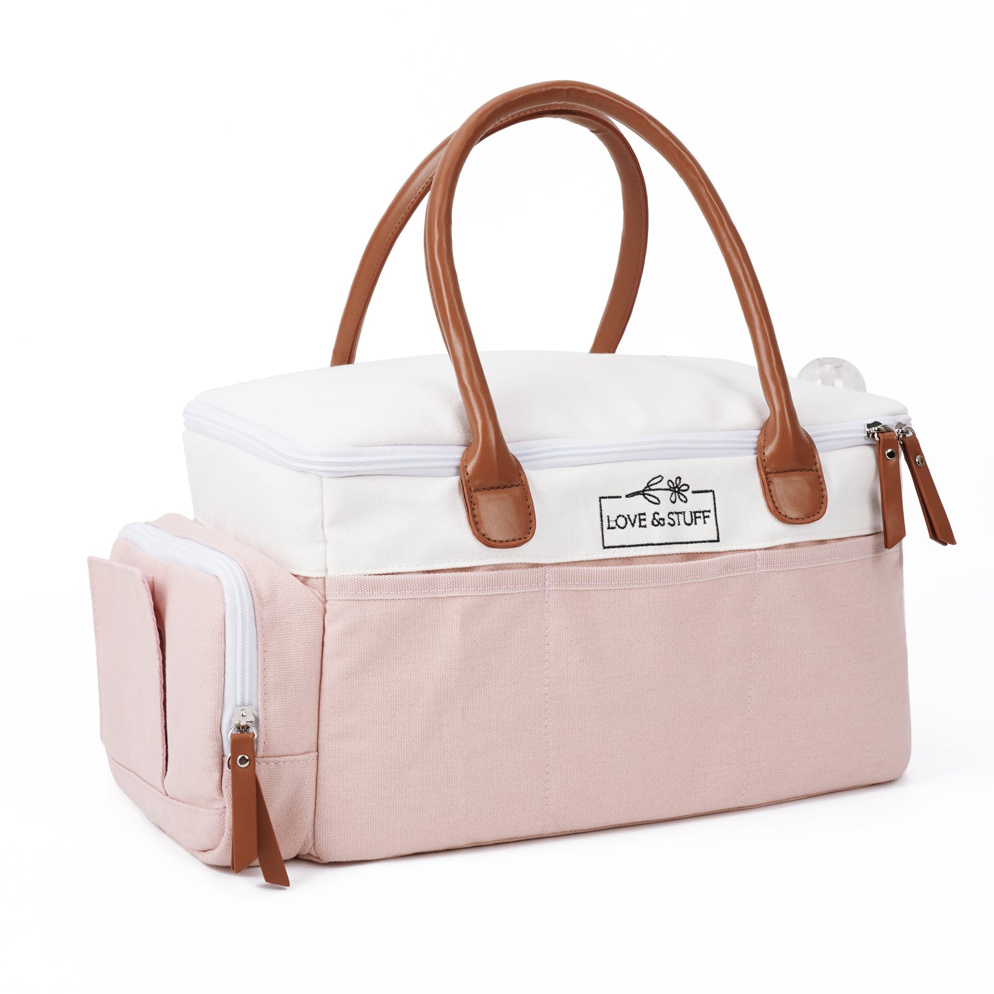 šø Dusty Rose Travel Diaper Caddy