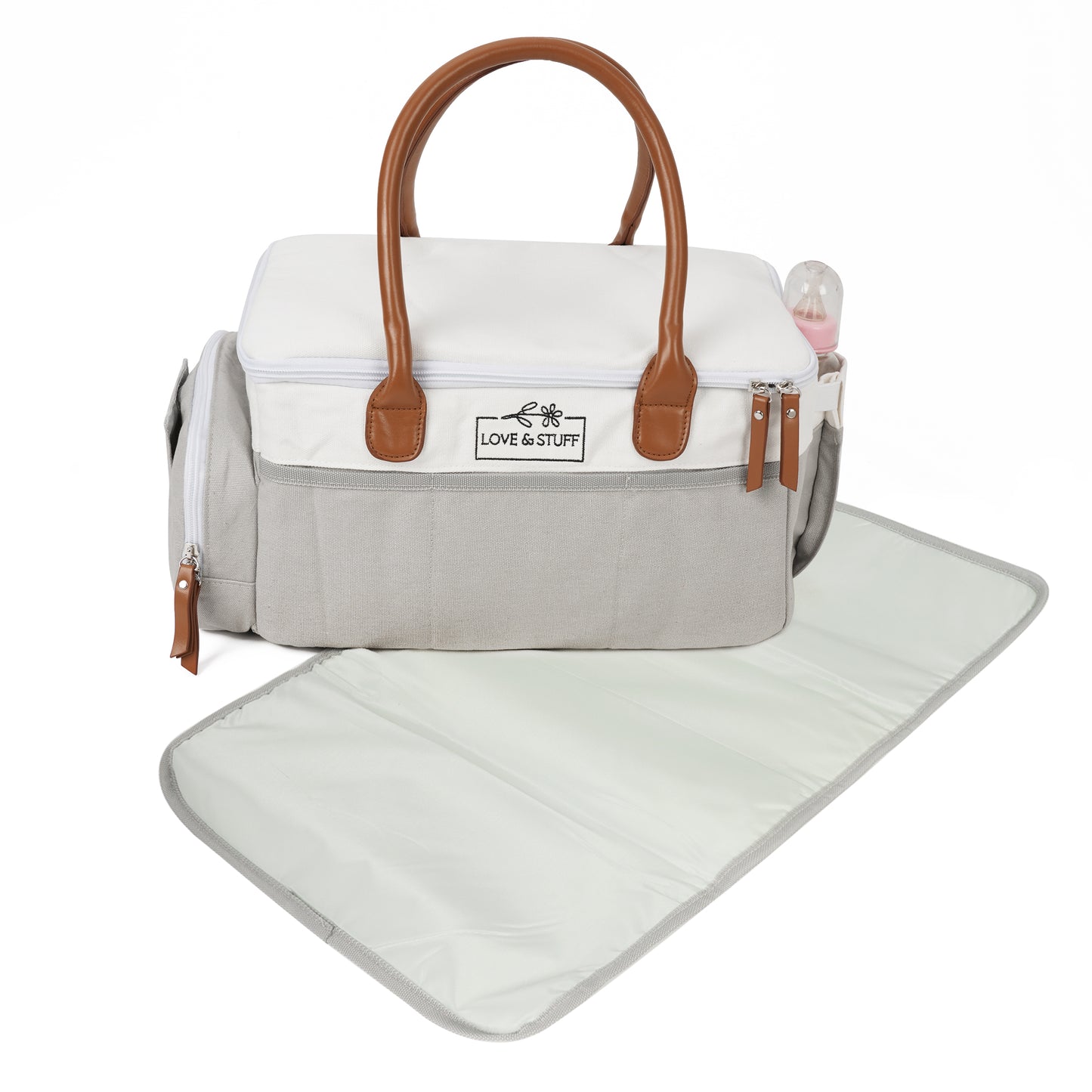 travel diaper Caddy gray