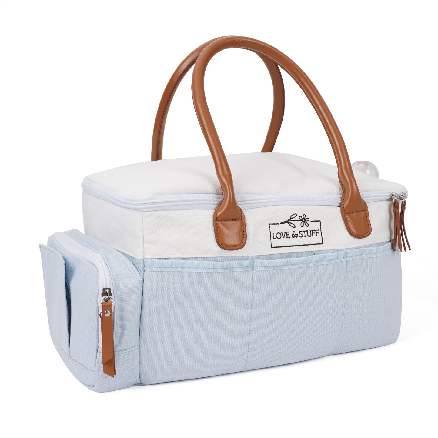 💙 Robin’s Egg Blue Travel Diaper Caddy