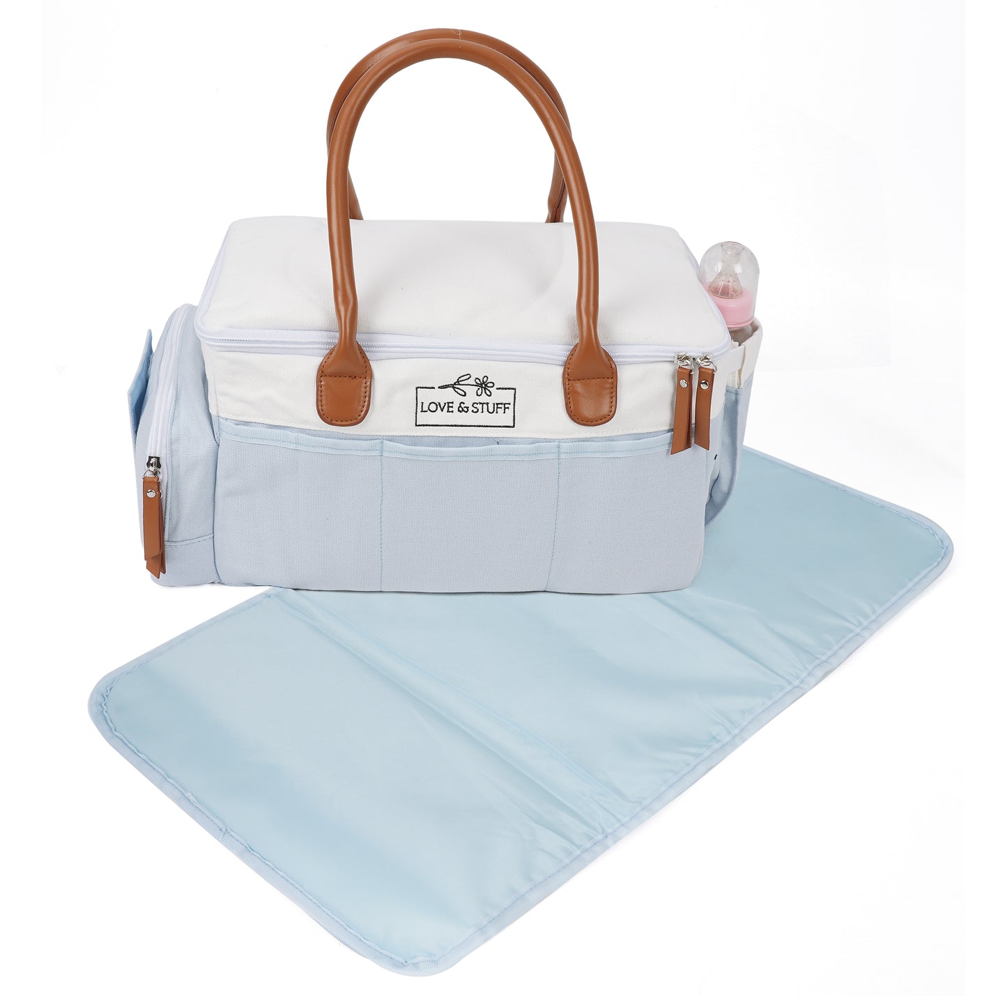 💙 Robin’s Egg Blue Travel Diaper Caddy